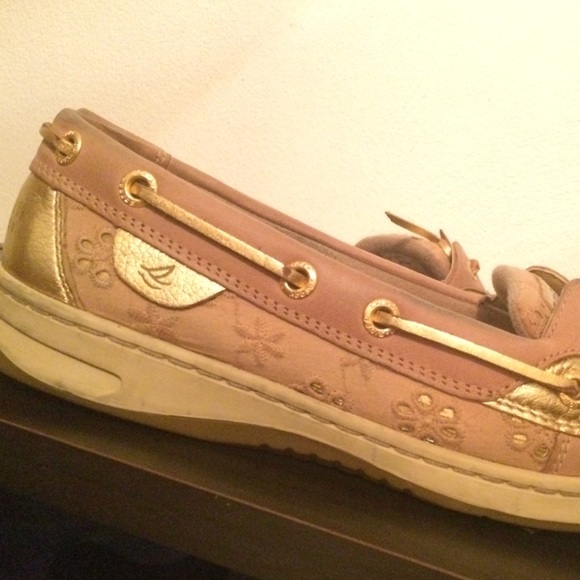 Sperry Shoes - Gold Eyelet Sperry Top-Siders