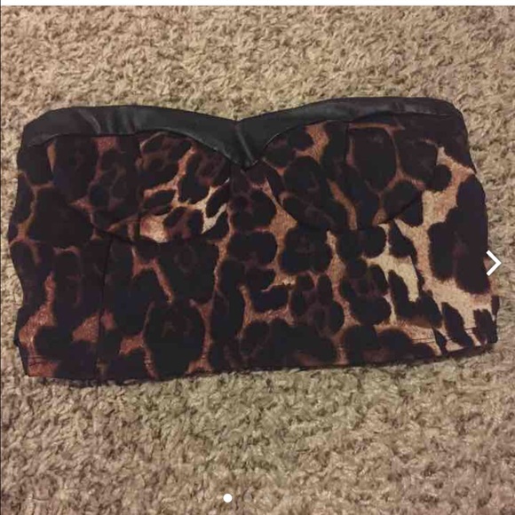 Cheetah Print Crop Top