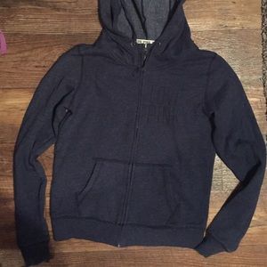 Pink navy zip up