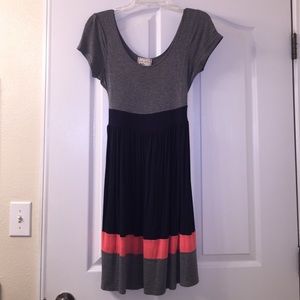 Pink Rose multi colored dress