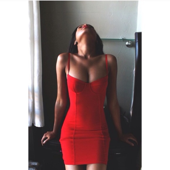 American Apparel Dresses & Skirts - American Apparel bustier red sexy dress