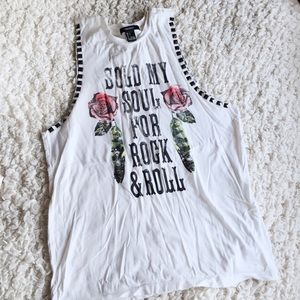 Edgy muscle tank
