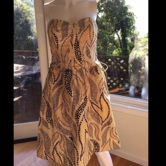 Strapless Anna Sui dress.