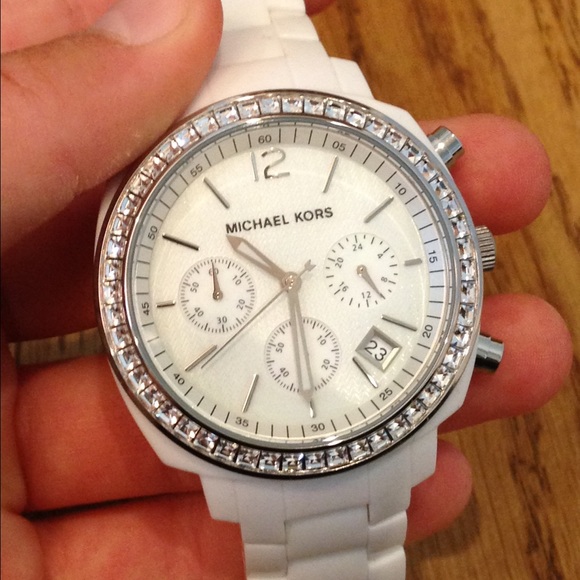White Michael Kors watch