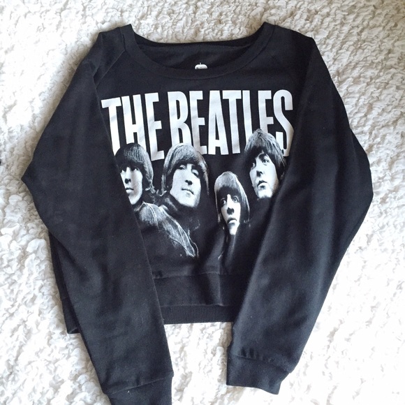 Beatles cropped sweater