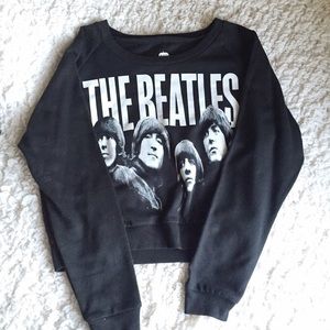 Beatles cropped sweater