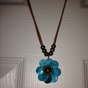 Blue Flower Neclace