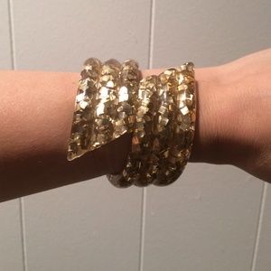 Vintage Glitter Bangle