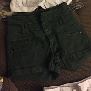 Green shorts