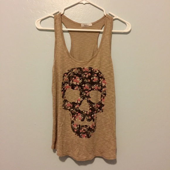 Floral Skull Tank Top - Picture 1 of 1