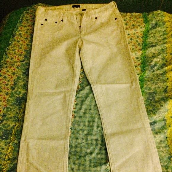 J. Crew White Skinny Jeans