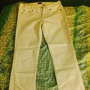 J. Crew White Skinny Jeans