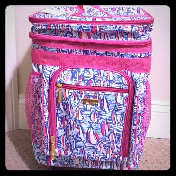 Lilly Pulitzer Accessories - ⛔️SOLD⛔️Lilly Rolling Cooler Red Right Return