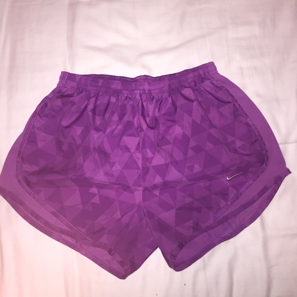 Purple Nike Dri-fit athletic shorts