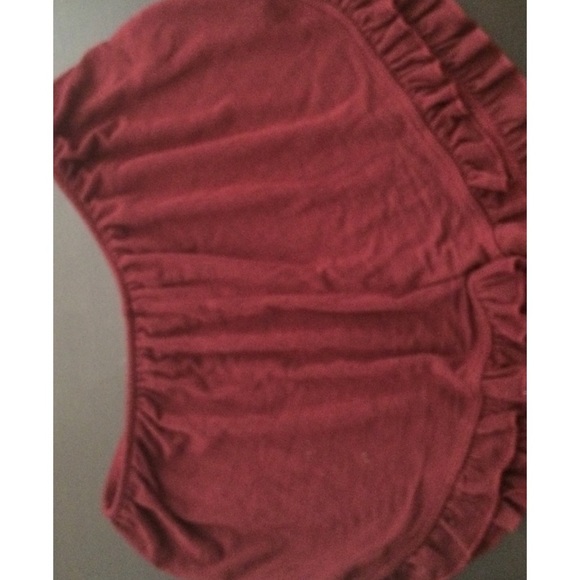 maroon vodi shorts brandy Melville