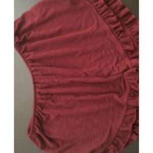 maroon vodi shorts brandy Melville