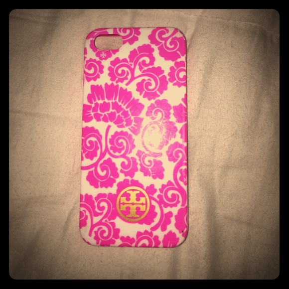 Pink paisley Tory Burch IPhone 5 case