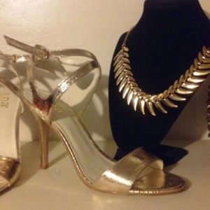 Gold heels