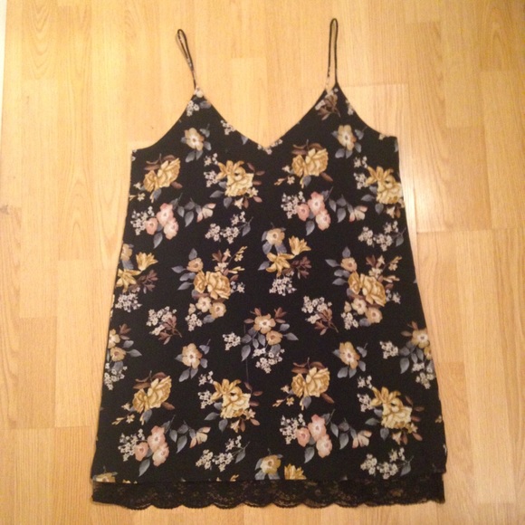 Forever 21 Floral Strappy Shift Dress