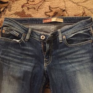 big star, medium wash jeans
