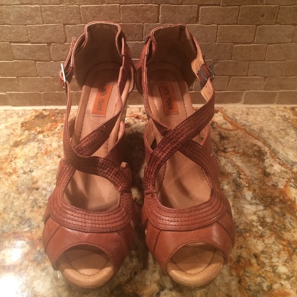 Miz Mooz Peep Toe Wedge