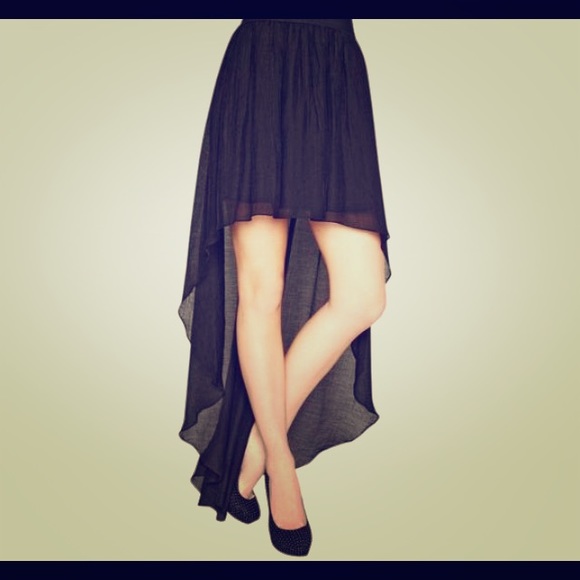 Beautiful High-Low Black Skirt, Brand New W/ Tags!