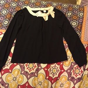 ADORABLE Dressy Top with Bow Detail, NWT!