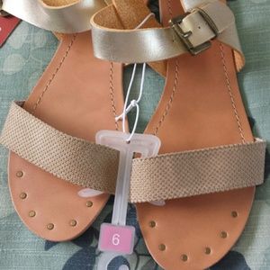 Gold sandals