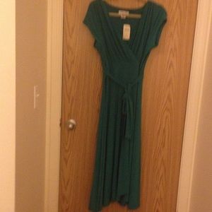 Coldwater Creek Green Dress Flowing