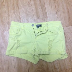 Forever 21 yellow shorts