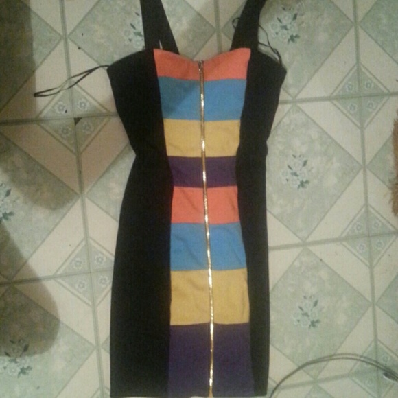 Multi-Colored Dress - Picture 3 of 3