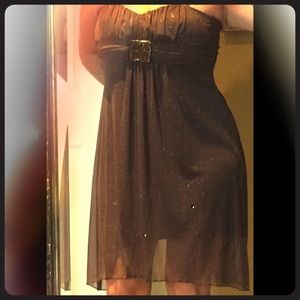 Party Short/long brown dress