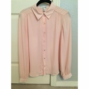 Forever 21 Blush Pink button down shirt Size S