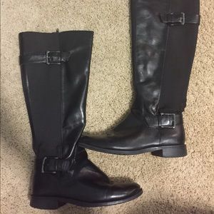 Black riding boots