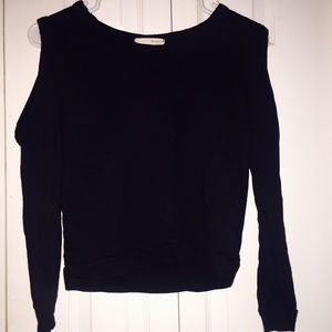 Black cut out sweater
