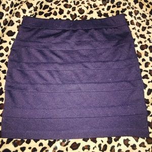 Blue mini bandage skirt