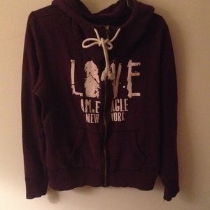 Purple zip up jacket