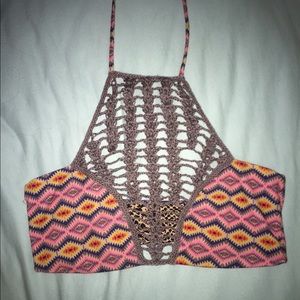 Reversible swim top