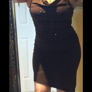 Party Brown dress stretchy