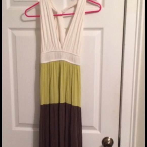 Color block maxi dress