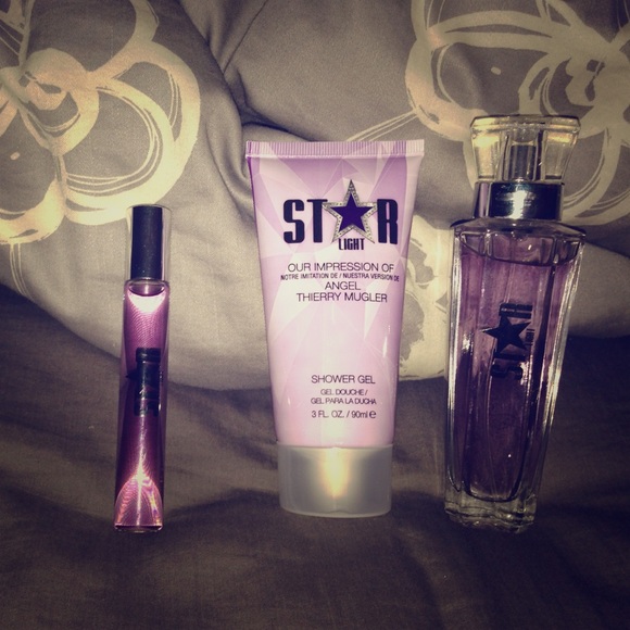 Perfume,roll on,a shower gel