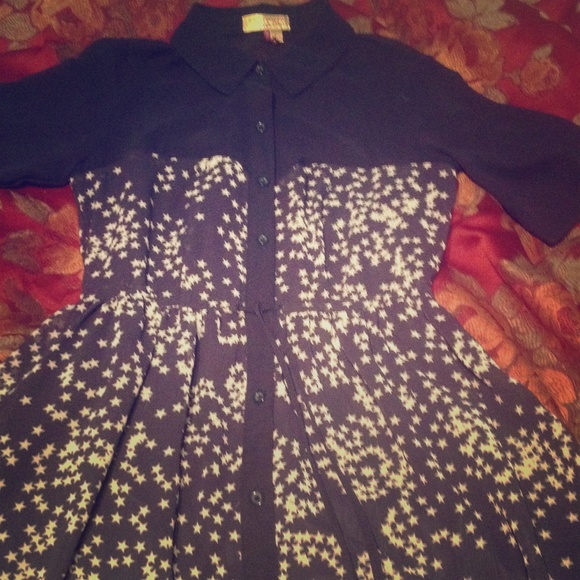 Princess Vera Wang Navy Blue Starry Size 0 dress