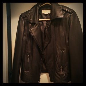 Michael Kors Leather Jacket (black) size M