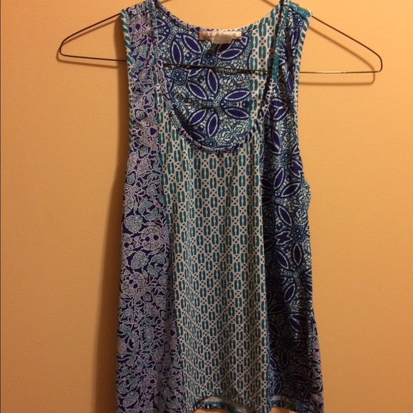 Printed/Patterned Blue Tank