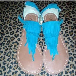 Fringe sandals