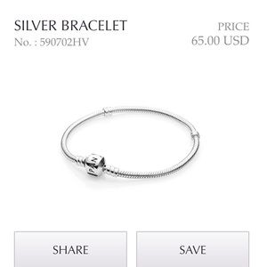 Pandora silver bracelet