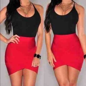 ⚡️⚡️SALE⚡️⚡️red and black sexy dress