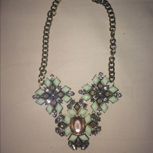 Baublebar Mint Tapestry Bib Necklace