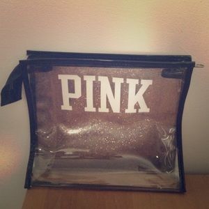 Pink by VS Sparkle Make-Up Bag