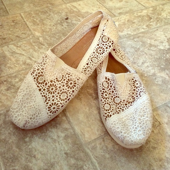 Lace Toms-worn once
